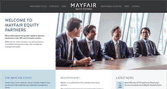 Desktop Screenshot of mayfairequity.com