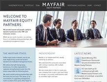 Tablet Screenshot of mayfairequity.com